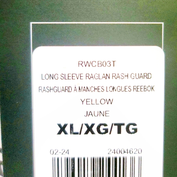 NEW! Reebok Boys' Swim Long Sleeve Raglan Rash Guard Top Size XL - Picture 6 of 6